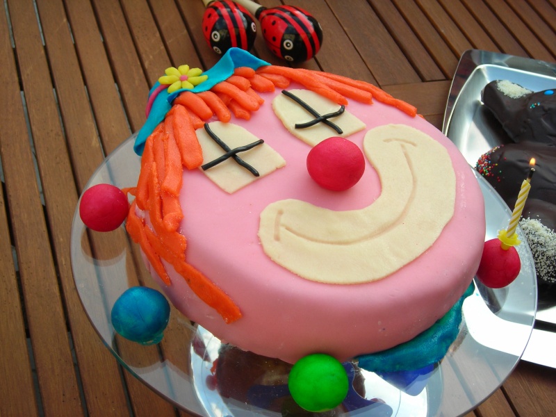 gâteau clown anniversaire pour 8 personnes Recettes Elle  - gateau anniversaire clown