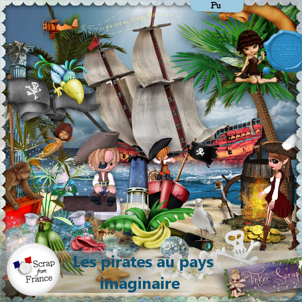 Les pirates au pays imaginaire de TinkerScrap dans Juillet lespir11